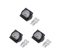 3X Clase 2.5 Exactitud AC 0-5A del Panel Analogico Ronda Metros Amperimetro Negro