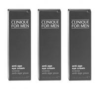3x Clinique for Men crema de ojos antiedad 15 ml