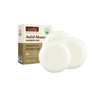 3x Coconut Hair Shampoo Bar, 60g, Natural Handmade