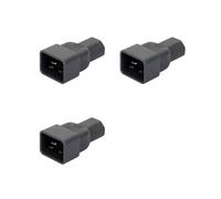 3X Color Beige Iec 320 C13 A C20 Adaptador de Ca, Iec 15A A 10A, 16A A 10A Conversor de Ca, C20 16A A C13 10A Conector Depotencia