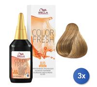 3X Color Fresh Tinte Para Cabello Tubo S.Ammoniaca 8/0 Rubio Claro