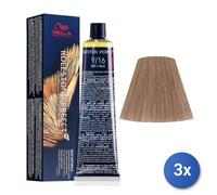 3X Colorante Koleston Perfect Cabello Tubo 9/16 Rubio Muy Claro Ceniza Viol