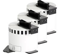 3x compatible Etiquetas continuas DK22205 blanco para Brother impresora de etiqueta QL1050 / QL1060 / QL500, QL550, QL560, QL570, QL580, QL650, QL700, QL710, QL720 / 62mm x 30.48m