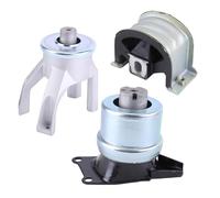 3x Conjunto de soporte de motor 7H0199256H 7H0199849AT 7H0199848D Compatible para T5 1.9 2.0 2.5 T6 2.0 TDI TSI Cojinete hidráulico del motor delantero, derecho y trasero