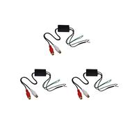 3X Conversor de Salida de LíNea de Altavoz una 2 RCA IN/OUT Alto / Bajo para Audio de AutomóVil
