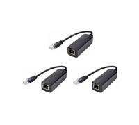 3X Convertidor POE de 48V A 24 V con 100M de Velocidad Ethernet PoE A 24 Regulador de Voltaje Modo B para MikroTik Pasivo