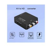 3X Convertidor RCA una AV una 1080P RCA CVBS Adaptador Convertidor de Audio y Video PAL / NTSC para TV / PC / PS3 / STB / VHS