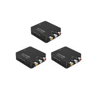 3X Convertidor RCA una AV una 1080P RCA CVBS Adaptador Convertidor de Audio y Video PAL / NTSC para TV / PC / PS3 / STB / VHS