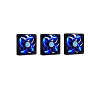 3X COOLER MASTER 120 120 mm PWM Ventilador de Chasis Ventilador Silencioso de Volumen de Vendaval 12025 Ventilador de Chasis (Luz Azul)