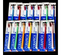 Curaprox Cepillo de dientes CS 12460 Velvet Soft - Cuidado Sensible de las Encías/Limpieza Ultrasuave con 12.460 Filamentos/Paquete individual, Color Aleatorio/Fabricado en Suiza