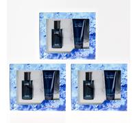 3x Davidoff Cool Water Set con gel de ducha 40ml + 75ml