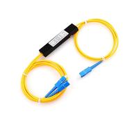 3X Divisor de Fibra ÓPtica de 1 Punto y 2 CóNicos, Divisor de Caja de Empalme, Puerto SC, Fibra FTTH, ConexióN FríA para el Hogar