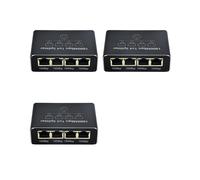 3X Divisor de Red Gigabit Divisor de Cable de Red 1 A 4 Divisor Ethernet de Puerto de Red RJ45 Adecuado para PC Portátiles