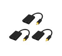 3X Divisor Digital de Audio ÓPtico SPDIF Adaptador Divisor Toslink de 2 VíAs 1 Entrada 2 Salida Cable Divisor de Cable ÓPtico SPDIF