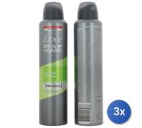 3x Dove Desodorante En Spray 250 Ml. Hombres Extra Fresco