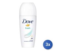 3x Dove Desodorante Roll-On 50 Ml. Fresco