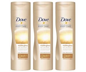 3x Dove selbstbräunende und pflegende Bodylotion für helle normale Haut je 250ml