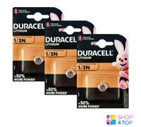 3x Duracell Baterías Litio CR1/3N 1/3N 3V DL1/3N CR11108