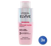 3x Elvive Champú 200 Ml. Glycolic Gloss