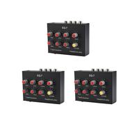 3X EQ-7 Car Audio Amplificador de Auriculares Ecualizador EQ de 7 Bandas Ecualizador de Sonido Digital de 2 Canales
