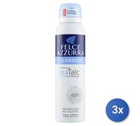 3x Felce Azzurra Clásico Mujer Desodorante Spray 150ML 1PC