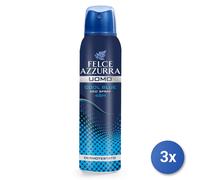 3X Felce Azzurra Desodorante Spray 150 Ml. Cool Blue Hombre