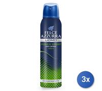 3X Felce Azzurra Desodorante Spray 150 Ml. Power Sport Hombre