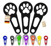 3X fichas de Carrito de Compras Que se Pueden Quitar inmediatamente como Llavero; 3 Piezas en un Conjunto liberador de Carrito de Compras (Negro, Pata)