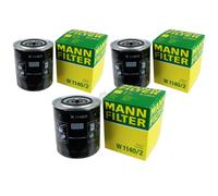 3X Filtro De Aceite MANN-FILTER W 1140/2