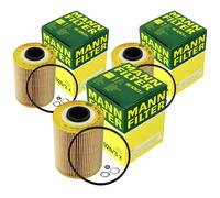 3X Filtro De Aceite Original MANN-FILTER HU 926/3