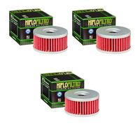 3x Filtro de aceite Suzuki VL 250 LC Intruder 00-01 Hiflo HF136
