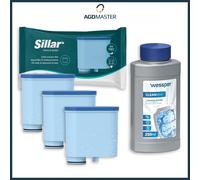 3x Filtro de agua para cafeteras Philips AquaClean CA6903/10 + descalcificador