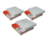 3x Filtro De Aire Interior MAHLE / KNECHT Filtro De Polen Filtro Interior LA 100