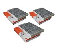 3x Filtro De Aire Interior MAHLE / KNECHT Filtro De Polen Filtro Interior LAK 93