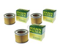 3X Filtro De Aire Original MANN-FILTER C 1112/2
