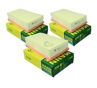 3X Filtro De Aire Original MANN-FILTER C 2433/2