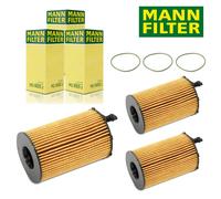 3X Filtro Mann HU8005Z Aceite para Audi A4 A5 A6 A7 A8 Q5/7 Porsche Cayenne VW