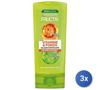 3x Fructis Acondicionador 200 Ml. Vitaminas Y Fuerza