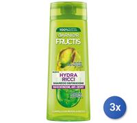 3x Fructis Champú 250 Ml. Hydra Rizos