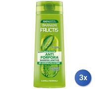 3x Fructis Champú 250Ml. Anti Caspa Normal