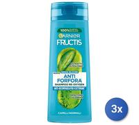 3x Fructis Champú 250Ml. Anti Caspa Re-Oxígeno