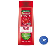 3x Fructis Champú 250Ml. Color Resistir