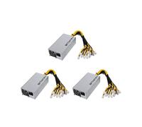3X Fuente de AlimentacióN APW7 de 1800 W para Mining para Bitmain S9/+/A6/A7/R4/S7/E9 con Conectores 10X PCI-e de 6 Pines