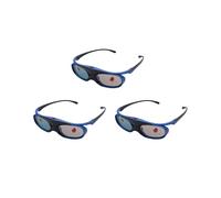 3X Gafas 3D DLP Link Recargables Gafas con Obturador Activo para Xgimi Z3 / Z4 / Z6 / H1 / H2 Nuts G1 / P2 y Proyector DLP LINK