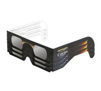 3X Gafas para eclipses solares Omegon Solar Safe | Observación Segura | Cumple ISO 12312-2 | Lentes de polímero Resistentes a arañazos | Made in USA | para el Eclipse Solar 2026