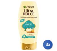3x Garnier Ultra Dolce Rituale D'Argan 250Ml Acondicionador Capilar