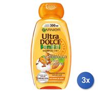 3X Garnier Ultradolce Niños 2En1 Con Extracto De Albaricoque Y Flores De Algodón