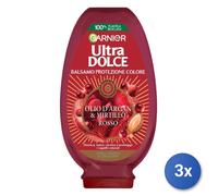 3x Garnieri Ultradolce Balsamo 200 Ml Argan Y Mirtillo Rosso