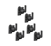 3X Giratorio Universal Soporte de Montaje En Pared de Altavoz de Cubo 1 Par Negro