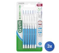 Gum Cepillos Interdentales Bi-Direction 0,9mm Azules 6 Uds
